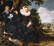 Frans Hals Marriage Portrait of Isaac Massa en Beatrix van der Laen Spain oil painting artist